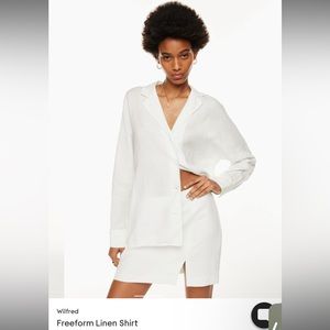 Artizia Wilfred free form linen shirt